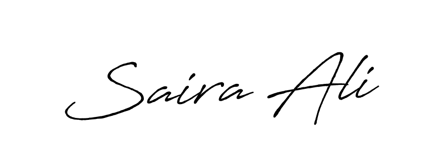 The best way (Antro_Vectra_Bolder) to make a short signature is to pick only two or three words in your name. The name Saira Ali include a total of six letters. For converting this name. Saira Ali signature style 7 images and pictures png