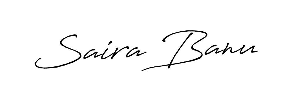 Saira Banu stylish signature style. Best Handwritten Sign (Antro_Vectra_Bolder) for my name. Handwritten Signature Collection Ideas for my name Saira Banu. Saira Banu signature style 7 images and pictures png