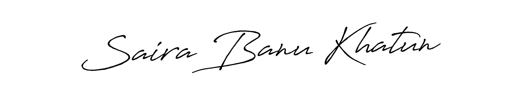 Design your own signature with our free online signature maker. With this signature software, you can create a handwritten (Antro_Vectra_Bolder) signature for name Saira Banu Khatun. Saira Banu Khatun signature style 7 images and pictures png