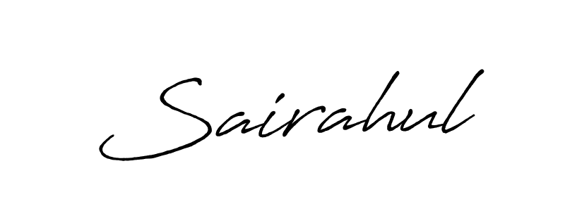 The best way (Antro_Vectra_Bolder) to make a short signature is to pick only two or three words in your name. The name Sairahul include a total of six letters. For converting this name. Sairahul signature style 7 images and pictures png