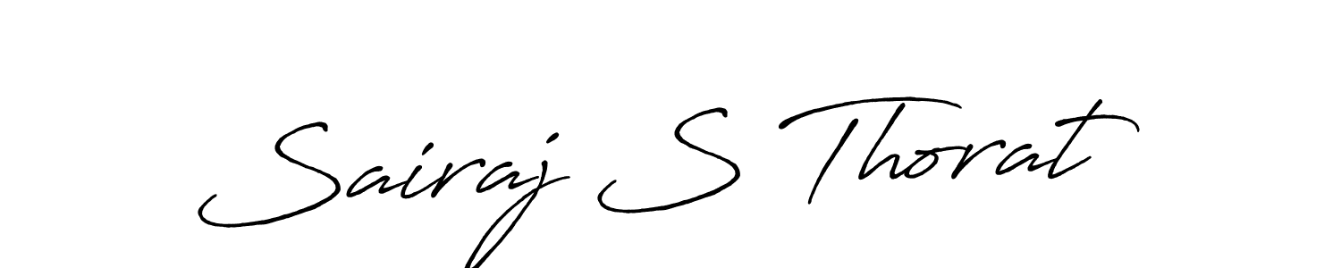 Also You can easily find your signature by using the search form. We will create Sairaj S Thorat name handwritten signature images for you free of cost using Antro_Vectra_Bolder sign style. Sairaj S Thorat signature style 7 images and pictures png