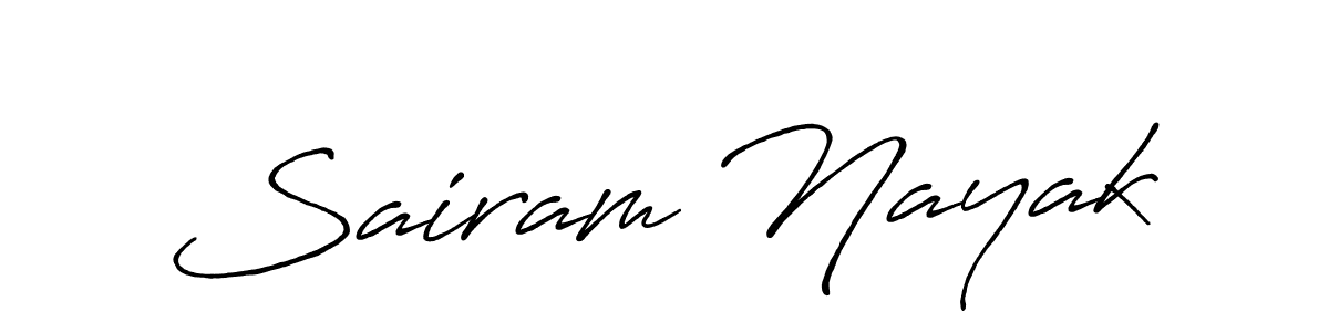 You can use this online signature creator to create a handwritten signature for the name Sairam Nayak. This is the best online autograph maker. Sairam Nayak signature style 7 images and pictures png