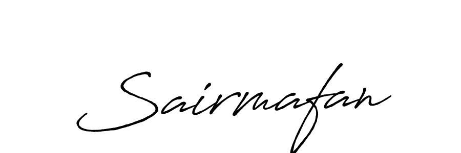 The best way (Antro_Vectra_Bolder) to make a short signature is to pick only two or three words in your name. The name Sairmafan include a total of six letters. For converting this name. Sairmafan signature style 7 images and pictures png