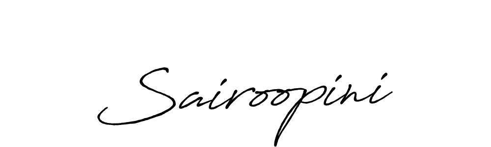 Design your own signature with our free online signature maker. With this signature software, you can create a handwritten (Antro_Vectra_Bolder) signature for name Sairoopini. Sairoopini signature style 7 images and pictures png