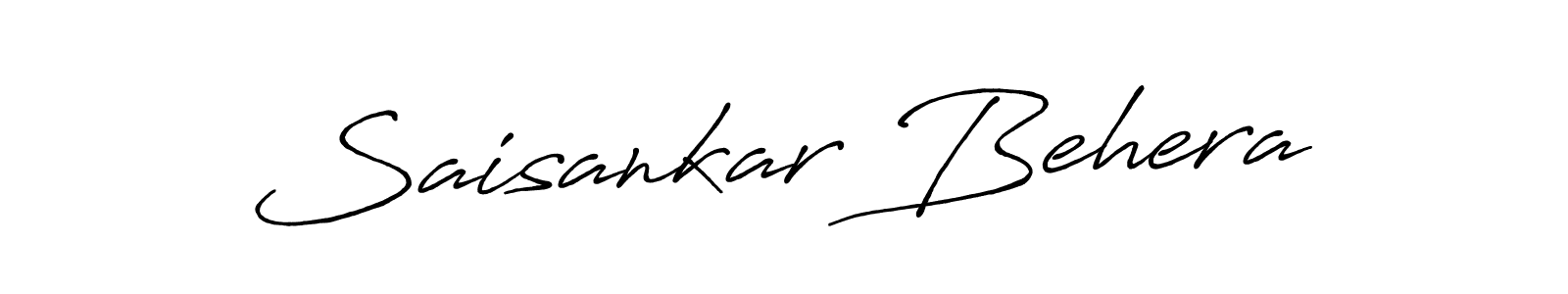 Make a beautiful signature design for name Saisankar Behera. With this signature (Antro_Vectra_Bolder) style, you can create a handwritten signature for free. Saisankar Behera signature style 7 images and pictures png