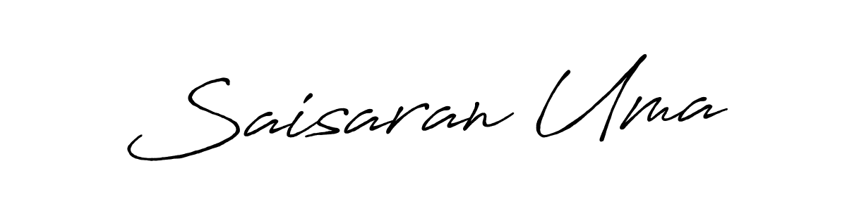 if you are searching for the best signature style for your name Saisaran Uma. so please give up your signature search. here we have designed multiple signature styles  using Antro_Vectra_Bolder. Saisaran Uma signature style 7 images and pictures png