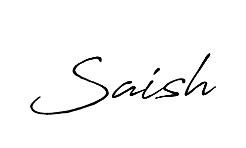 Saish stylish signature style. Best Handwritten Sign (Antro_Vectra_Bolder) for my name. Handwritten Signature Collection Ideas for my name Saish. Saish signature style 7 images and pictures png