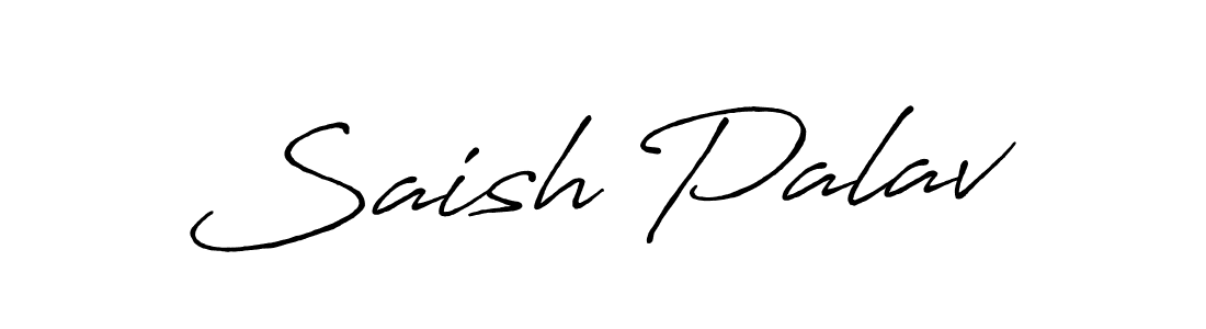 The best way (Antro_Vectra_Bolder) to make a short signature is to pick only two or three words in your name. The name Saish Palav include a total of six letters. For converting this name. Saish Palav signature style 7 images and pictures png