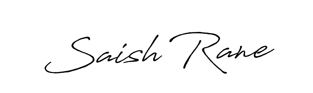 How to make Saish Rane signature? Antro_Vectra_Bolder is a professional autograph style. Create handwritten signature for Saish Rane name. Saish Rane signature style 7 images and pictures png