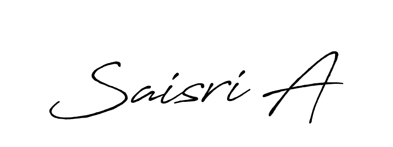 Similarly Antro_Vectra_Bolder is the best handwritten signature design. Signature creator online .You can use it as an online autograph creator for name Saisri A. Saisri A signature style 7 images and pictures png