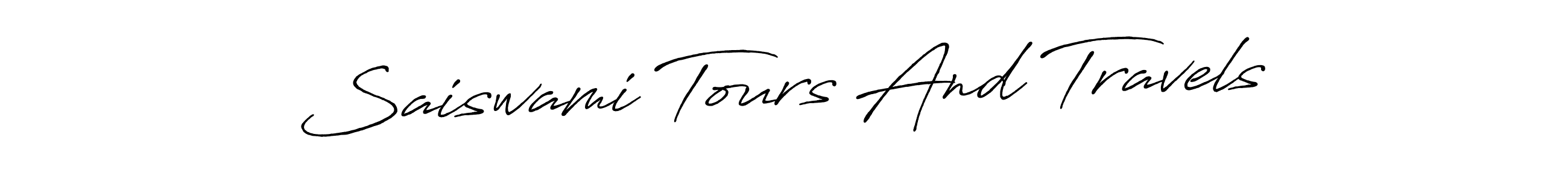 It looks lik you need a new signature style for name Saiswami Tours And Travels. Design unique handwritten (Antro_Vectra_Bolder) signature with our free signature maker in just a few clicks. Saiswami Tours And Travels signature style 7 images and pictures png