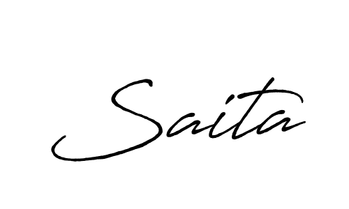 if you are searching for the best signature style for your name Saita. so please give up your signature search. here we have designed multiple signature styles  using Antro_Vectra_Bolder. Saita signature style 7 images and pictures png