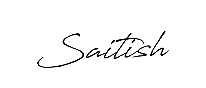 Saitish stylish signature style. Best Handwritten Sign (Antro_Vectra_Bolder) for my name. Handwritten Signature Collection Ideas for my name Saitish. Saitish signature style 7 images and pictures png
