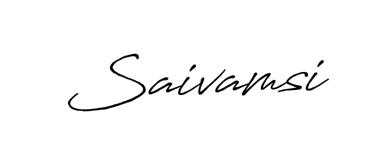Create a beautiful signature design for name Saivamsi. With this signature (Antro_Vectra_Bolder) fonts, you can make a handwritten signature for free. Saivamsi signature style 7 images and pictures png