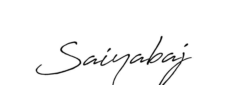 How to make Saiyabaj name signature. Use Antro_Vectra_Bolder style for creating short signs online. This is the latest handwritten sign. Saiyabaj signature style 7 images and pictures png