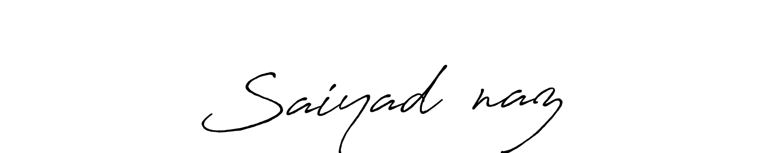 Design your own signature with our free online signature maker. With this signature software, you can create a handwritten (Antro_Vectra_Bolder) signature for name Saiyad❣️naz. Saiyad❣️naz signature style 7 images and pictures png