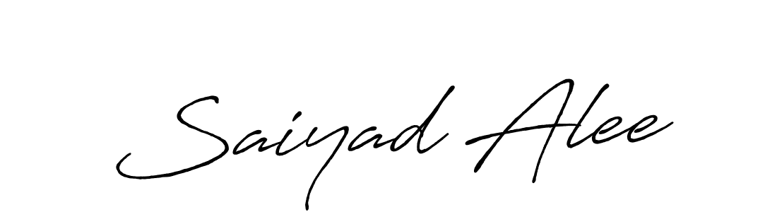 It looks lik you need a new signature style for name Saiyad Alee. Design unique handwritten (Antro_Vectra_Bolder) signature with our free signature maker in just a few clicks. Saiyad Alee signature style 7 images and pictures png