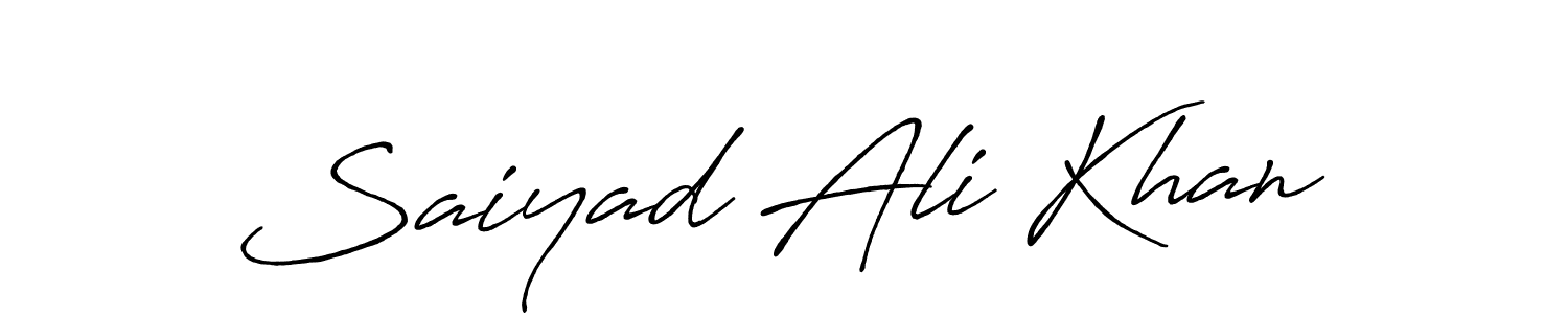 Antro_Vectra_Bolder is a professional signature style that is perfect for those who want to add a touch of class to their signature. It is also a great choice for those who want to make their signature more unique. Get Saiyad Ali Khan name to fancy signature for free. Saiyad Ali Khan signature style 7 images and pictures png