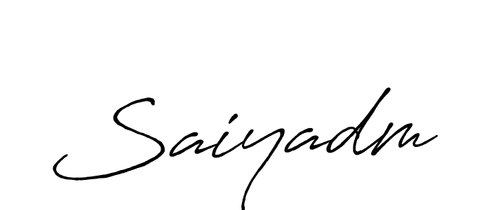 How to make Saiyadm name signature. Use Antro_Vectra_Bolder style for creating short signs online. This is the latest handwritten sign. Saiyadm signature style 7 images and pictures png