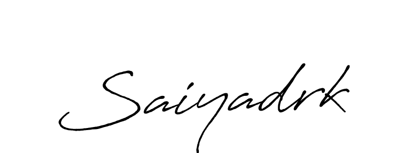 How to make Saiyadrk signature? Antro_Vectra_Bolder is a professional autograph style. Create handwritten signature for Saiyadrk name. Saiyadrk signature style 7 images and pictures png