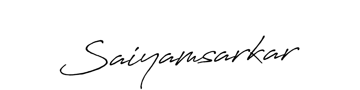 It looks lik you need a new signature style for name Saiyamsarkar. Design unique handwritten (Antro_Vectra_Bolder) signature with our free signature maker in just a few clicks. Saiyamsarkar signature style 7 images and pictures png