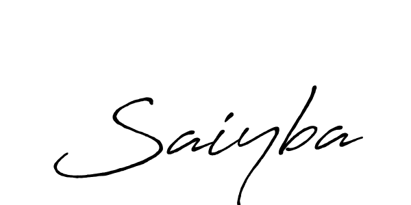 Also we have Saiyba name is the best signature style. Create professional handwritten signature collection using Antro_Vectra_Bolder autograph style. Saiyba signature style 7 images and pictures png