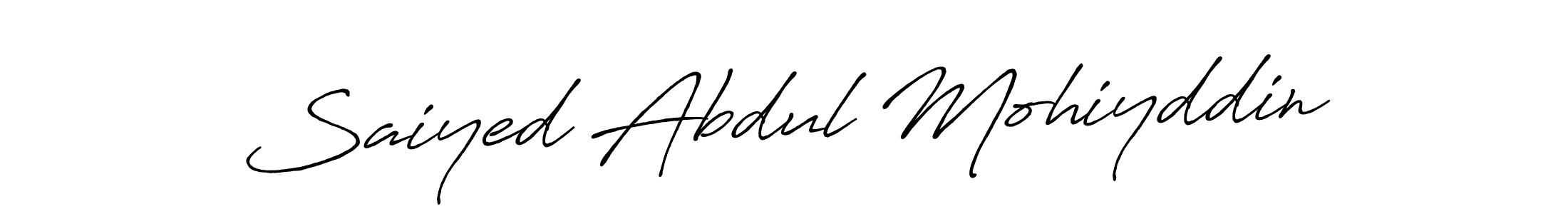 Make a beautiful signature design for name Saiyed Abdul Mohiyddin. Use this online signature maker to create a handwritten signature for free. Saiyed Abdul Mohiyddin signature style 7 images and pictures png