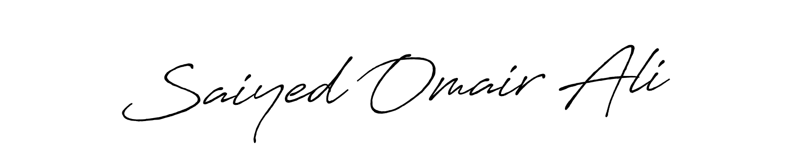How to make Saiyed Omair Ali signature? Antro_Vectra_Bolder is a professional autograph style. Create handwritten signature for Saiyed Omair Ali name. Saiyed Omair Ali signature style 7 images and pictures png