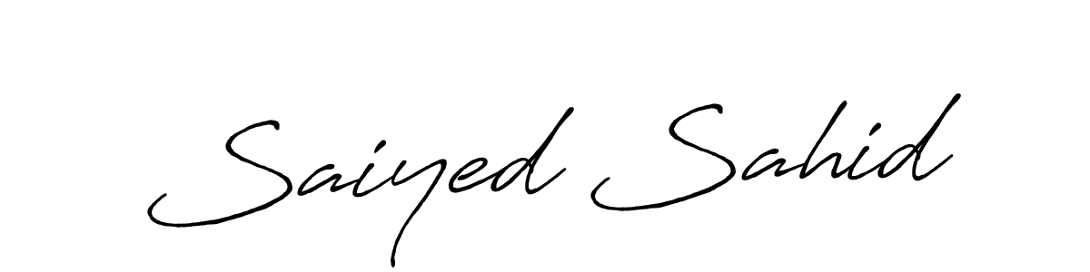 if you are searching for the best signature style for your name Saiyed Sahid. so please give up your signature search. here we have designed multiple signature styles  using Antro_Vectra_Bolder. Saiyed Sahid signature style 7 images and pictures png