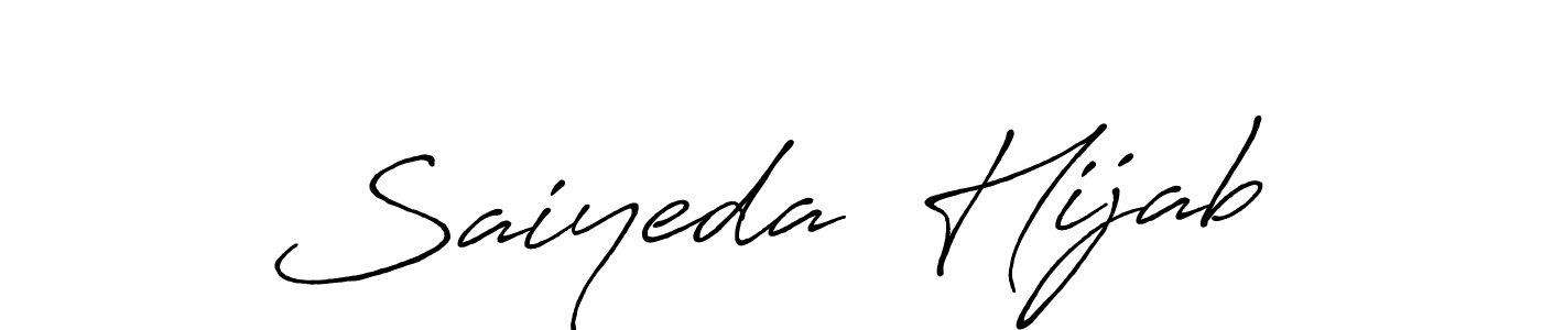 Similarly Antro_Vectra_Bolder is the best handwritten signature design. Signature creator online .You can use it as an online autograph creator for name Saiyeda  Hijab. Saiyeda  Hijab signature style 7 images and pictures png