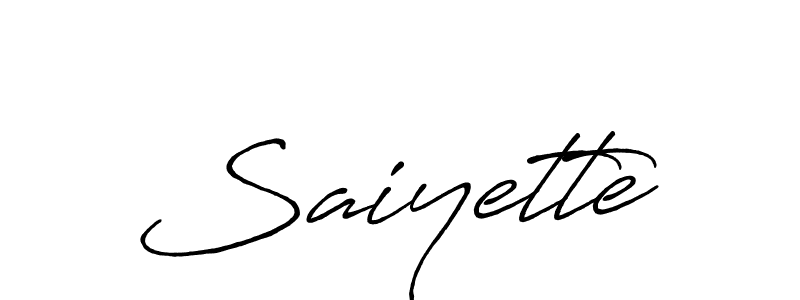 Also we have Saiyette name is the best signature style. Create professional handwritten signature collection using Antro_Vectra_Bolder autograph style. Saiyette signature style 7 images and pictures png