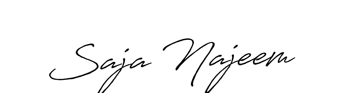 if you are searching for the best signature style for your name Saja Najeem. so please give up your signature search. here we have designed multiple signature styles  using Antro_Vectra_Bolder. Saja Najeem signature style 7 images and pictures png