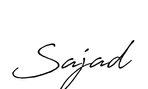 Make a beautiful signature design for name Sajad. With this signature (Antro_Vectra_Bolder) style, you can create a handwritten signature for free. Sajad signature style 7 images and pictures png