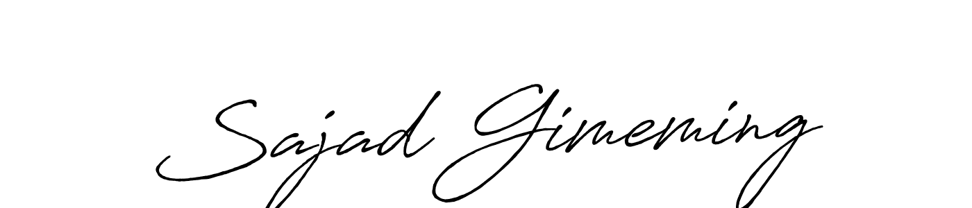 How to make Sajad Gimeming signature? Antro_Vectra_Bolder is a professional autograph style. Create handwritten signature for Sajad Gimeming name. Sajad Gimeming signature style 7 images and pictures png