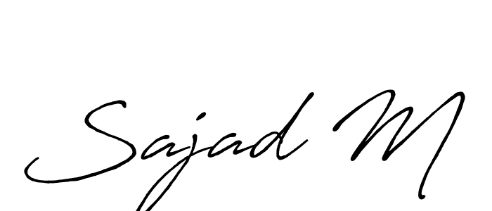 Once you've used our free online signature maker to create your best signature Antro_Vectra_Bolder style, it's time to enjoy all of the benefits that Sajad M name signing documents. Sajad M signature style 7 images and pictures png