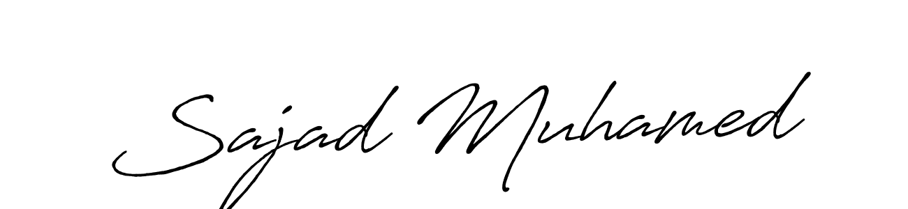 Make a short Sajad Muhamed signature style. Manage your documents anywhere anytime using Antro_Vectra_Bolder. Create and add eSignatures, submit forms, share and send files easily. Sajad Muhamed signature style 7 images and pictures png