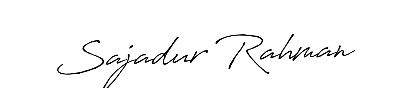 The best way (Antro_Vectra_Bolder) to make a short signature is to pick only two or three words in your name. The name Sajadur Rahman include a total of six letters. For converting this name. Sajadur Rahman signature style 7 images and pictures png