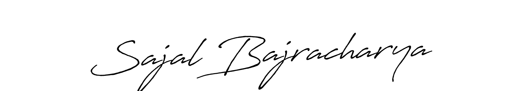 Make a beautiful signature design for name Sajal Bajracharya. With this signature (Antro_Vectra_Bolder) style, you can create a handwritten signature for free. Sajal Bajracharya signature style 7 images and pictures png