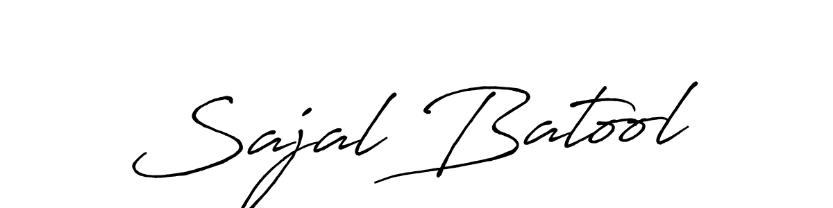 Sajal Batool stylish signature style. Best Handwritten Sign (Antro_Vectra_Bolder) for my name. Handwritten Signature Collection Ideas for my name Sajal Batool. Sajal Batool signature style 7 images and pictures png