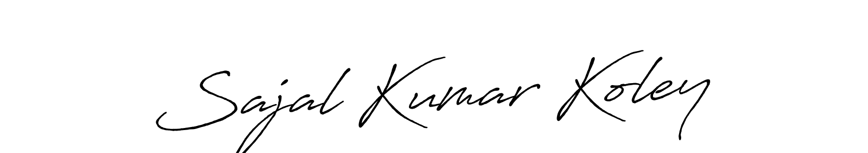 Sajal Kumar Koley stylish signature style. Best Handwritten Sign (Antro_Vectra_Bolder) for my name. Handwritten Signature Collection Ideas for my name Sajal Kumar Koley. Sajal Kumar Koley signature style 7 images and pictures png