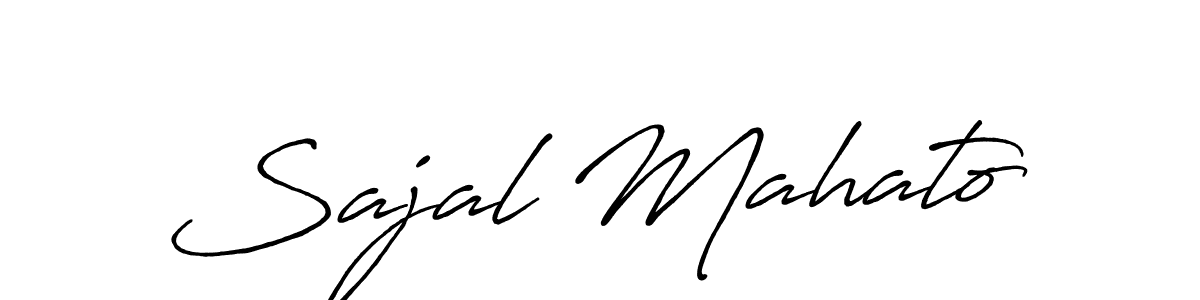 Create a beautiful signature design for name Sajal Mahato. With this signature (Antro_Vectra_Bolder) fonts, you can make a handwritten signature for free. Sajal Mahato signature style 7 images and pictures png