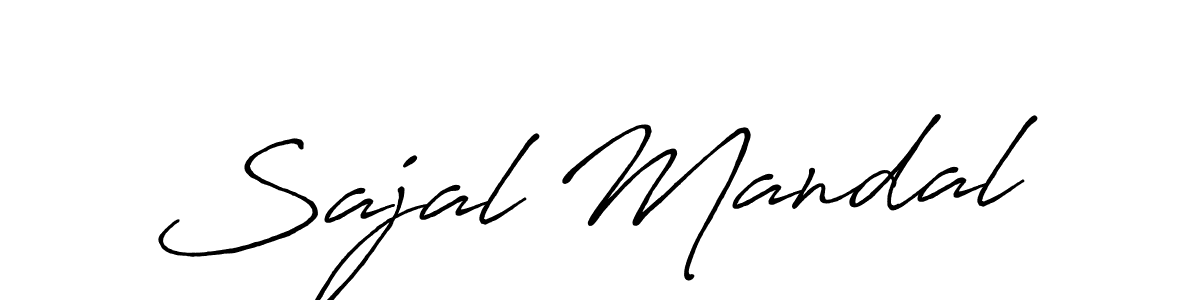 Sajal Mandal stylish signature style. Best Handwritten Sign (Antro_Vectra_Bolder) for my name. Handwritten Signature Collection Ideas for my name Sajal Mandal. Sajal Mandal signature style 7 images and pictures png