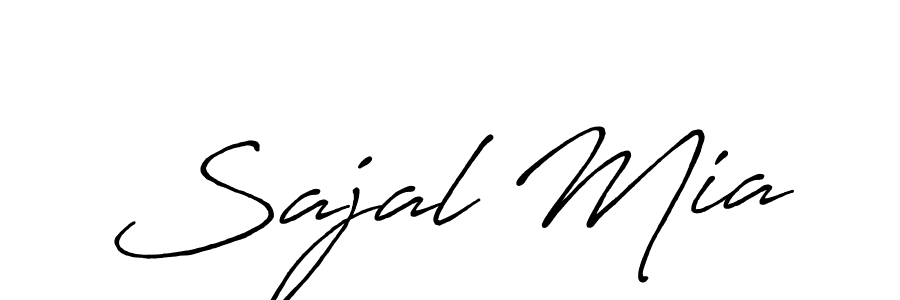 Create a beautiful signature design for name Sajal Mia. With this signature (Antro_Vectra_Bolder) fonts, you can make a handwritten signature for free. Sajal Mia signature style 7 images and pictures png