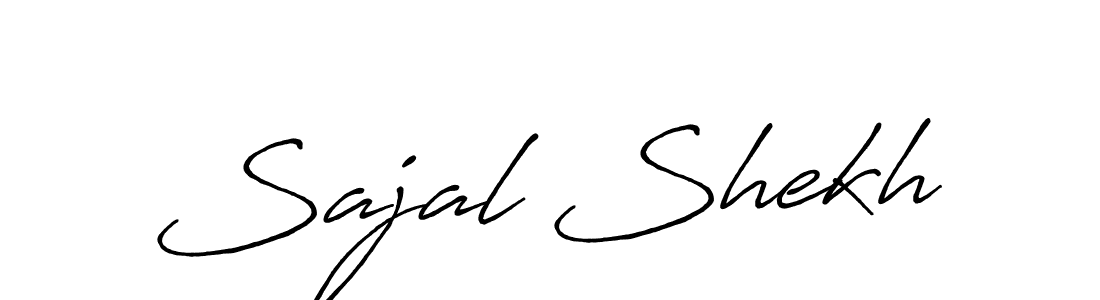 Create a beautiful signature design for name Sajal Shekh. With this signature (Antro_Vectra_Bolder) fonts, you can make a handwritten signature for free. Sajal Shekh signature style 7 images and pictures png