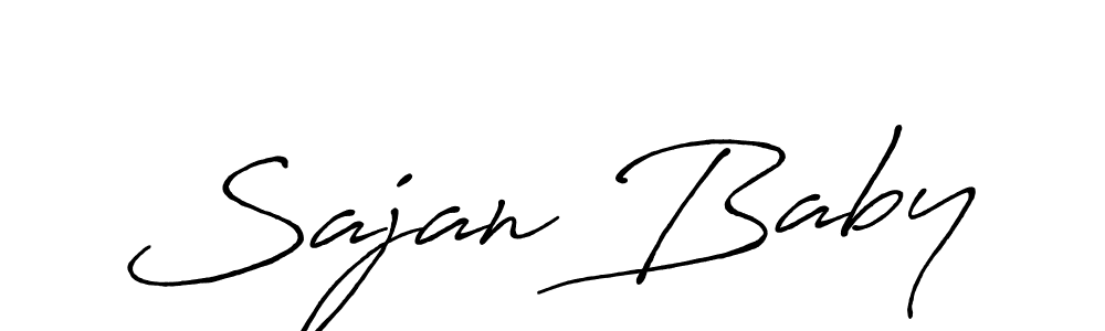 Similarly Antro_Vectra_Bolder is the best handwritten signature design. Signature creator online .You can use it as an online autograph creator for name Sajan Baby. Sajan Baby signature style 7 images and pictures png