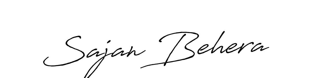 Design your own signature with our free online signature maker. With this signature software, you can create a handwritten (Antro_Vectra_Bolder) signature for name Sajan Behera. Sajan Behera signature style 7 images and pictures png