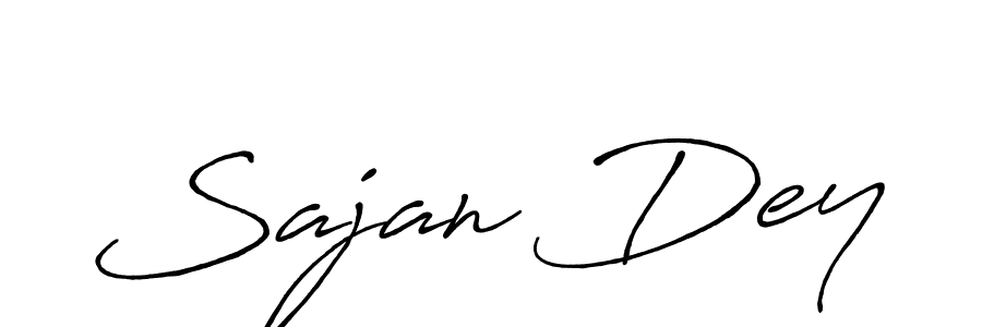 Sajan Dey stylish signature style. Best Handwritten Sign (Antro_Vectra_Bolder) for my name. Handwritten Signature Collection Ideas for my name Sajan Dey. Sajan Dey signature style 7 images and pictures png