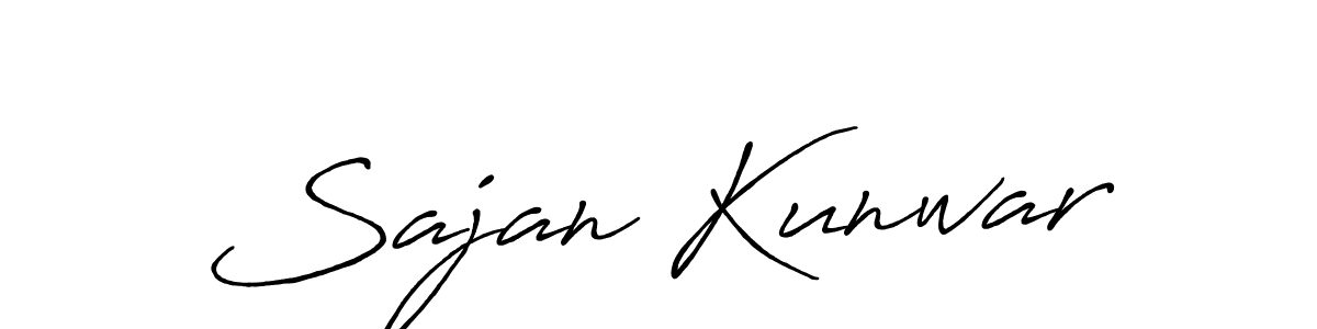 Make a beautiful signature design for name Sajan Kunwar. Use this online signature maker to create a handwritten signature for free. Sajan Kunwar signature style 7 images and pictures png
