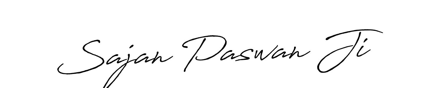 Design your own signature with our free online signature maker. With this signature software, you can create a handwritten (Antro_Vectra_Bolder) signature for name Sajan Paswan Ji. Sajan Paswan Ji signature style 7 images and pictures png