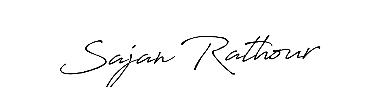 Use a signature maker to create a handwritten signature online. With this signature software, you can design (Antro_Vectra_Bolder) your own signature for name Sajan Rathour. Sajan Rathour signature style 7 images and pictures png